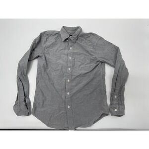 American Eagle Mens Gray Button Down Shirt Long Sleeve Casual Oxford Size XS